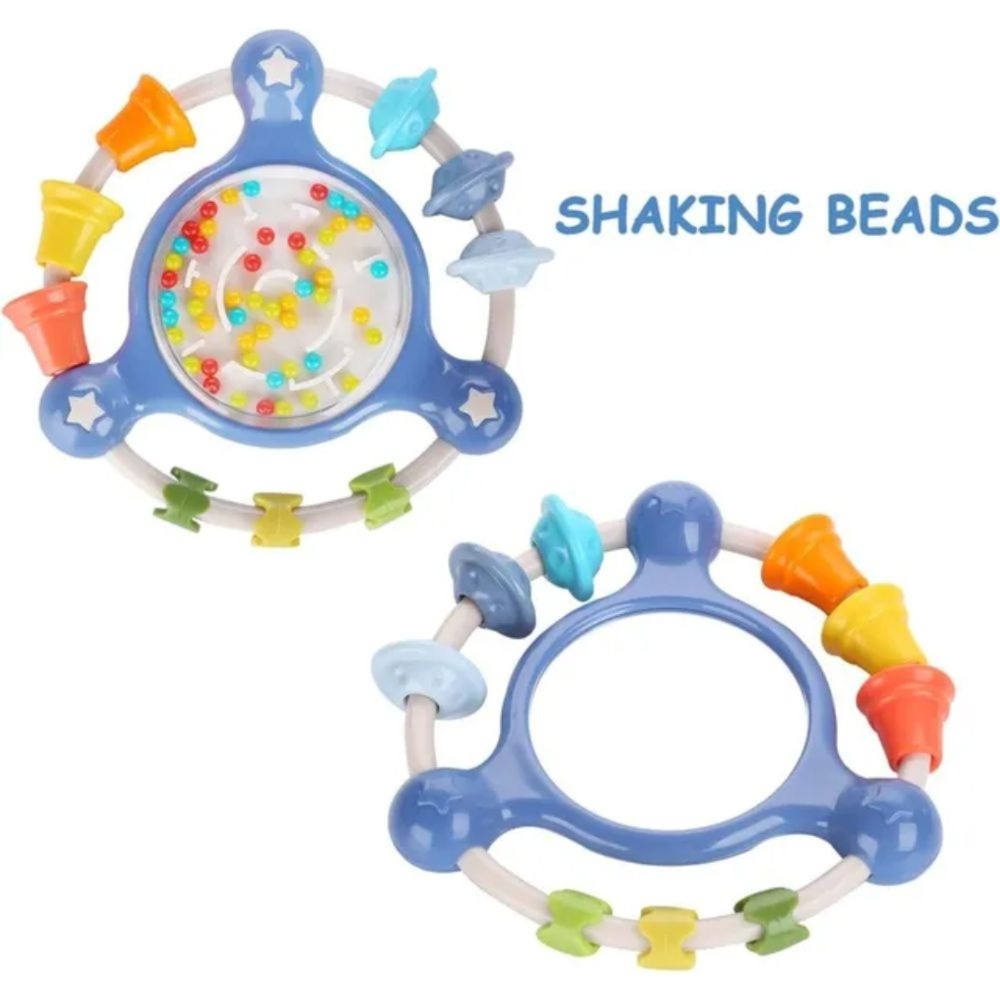 Goodway - Baby Rattle Toy Colorful Beads Spinner - Blue
