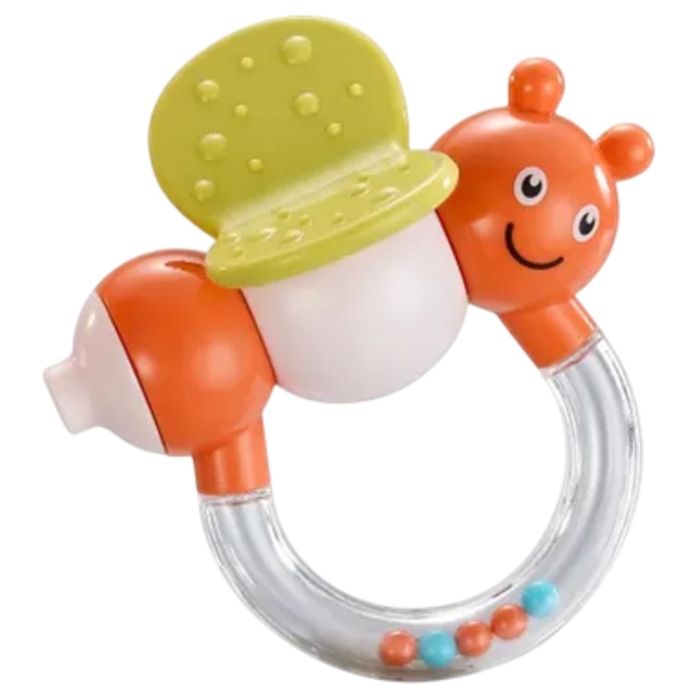 Goodway - Baby Rattle Teether Toy With Beads – Caterpillar Design
