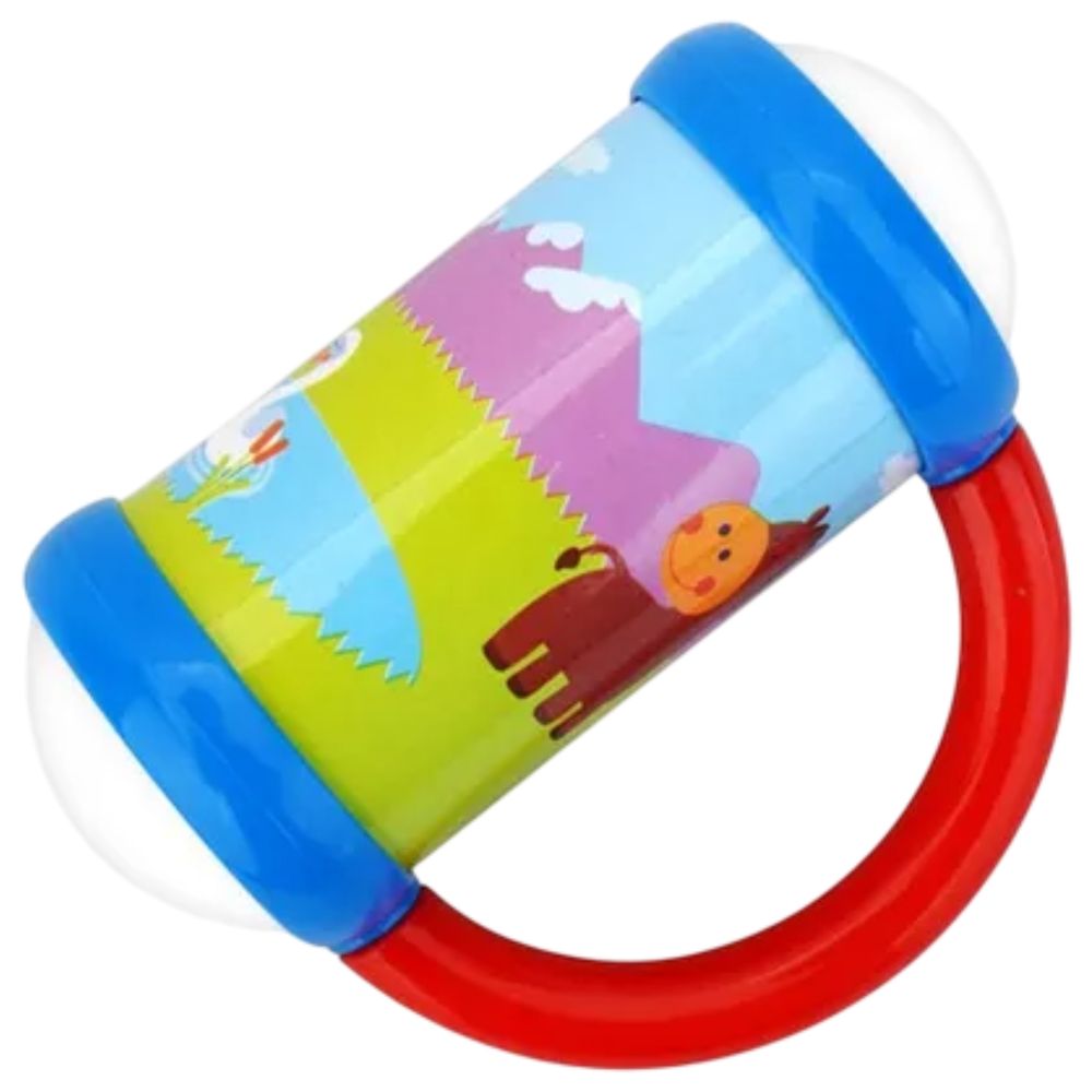 Goodway - Baby Rolling Rattle Toy With Beads & Easy Grip Handle