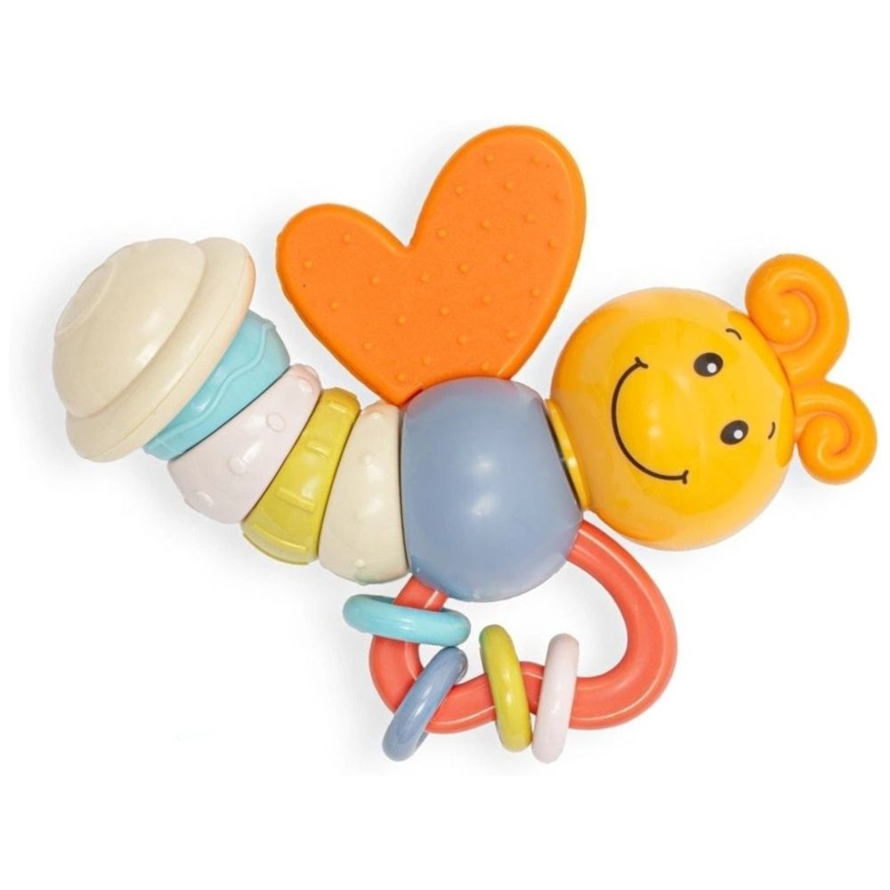 Goodway - Baby Rattle Teether Toy With Twisting Body & Colorful Rings