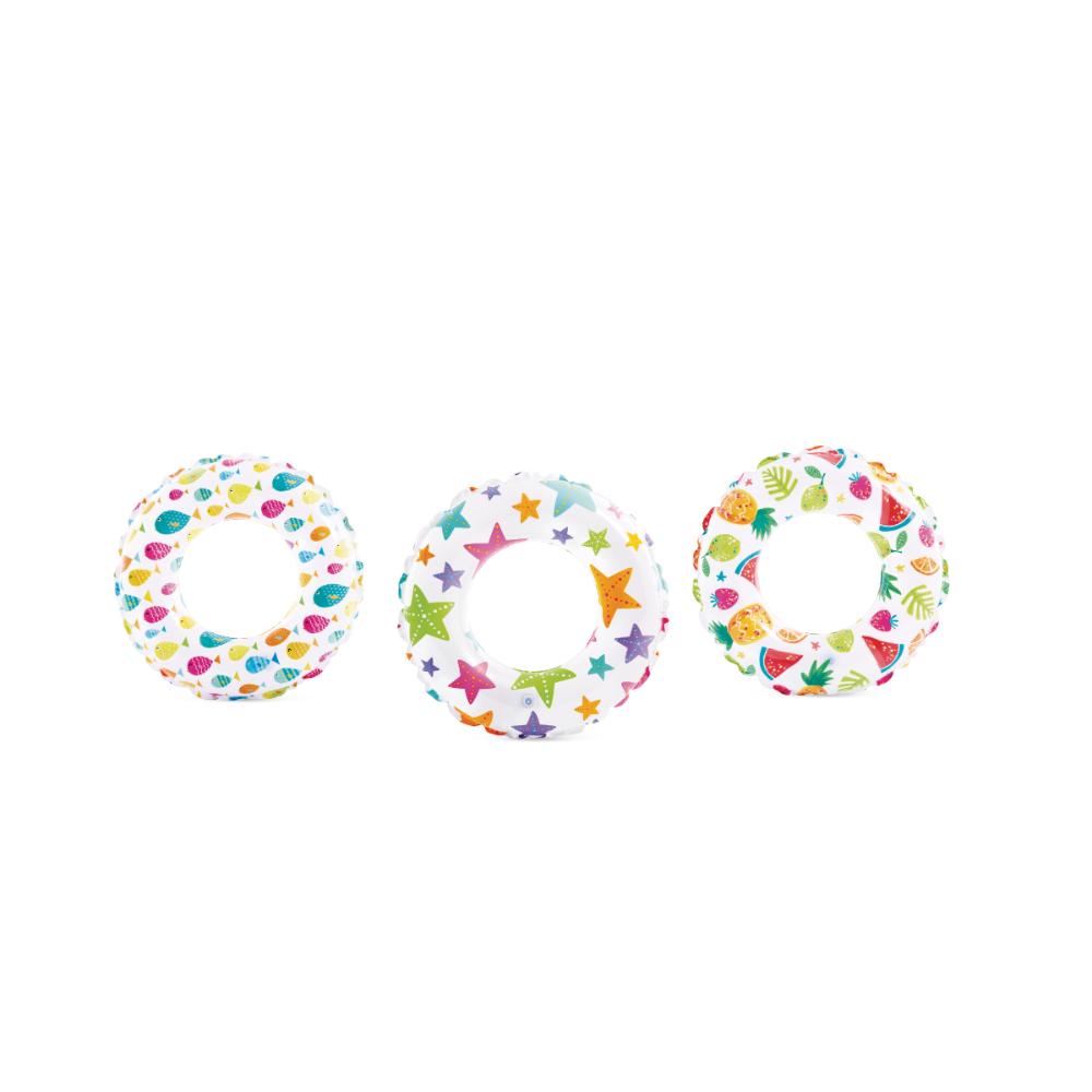 Intex - Lively Print Swim Ring - Assorted - Inflatable Pool Ring