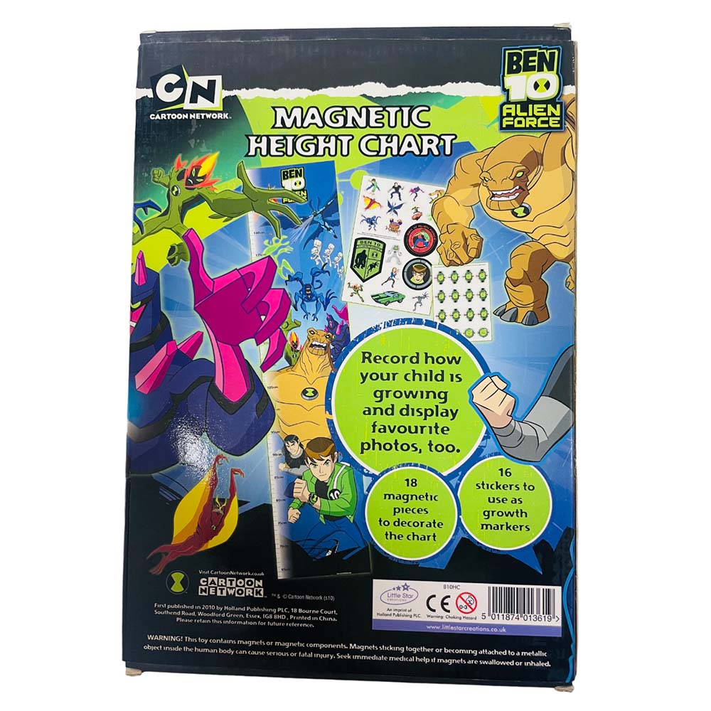 Ben 10 Alien Force: Magnetic Height Chart  - 34pcs