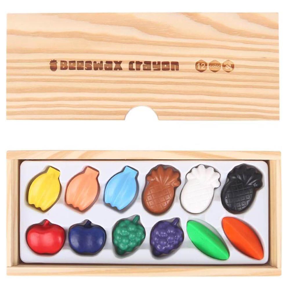 Jar Melo - Beeswax Crayon - Fruits - 12pcs
