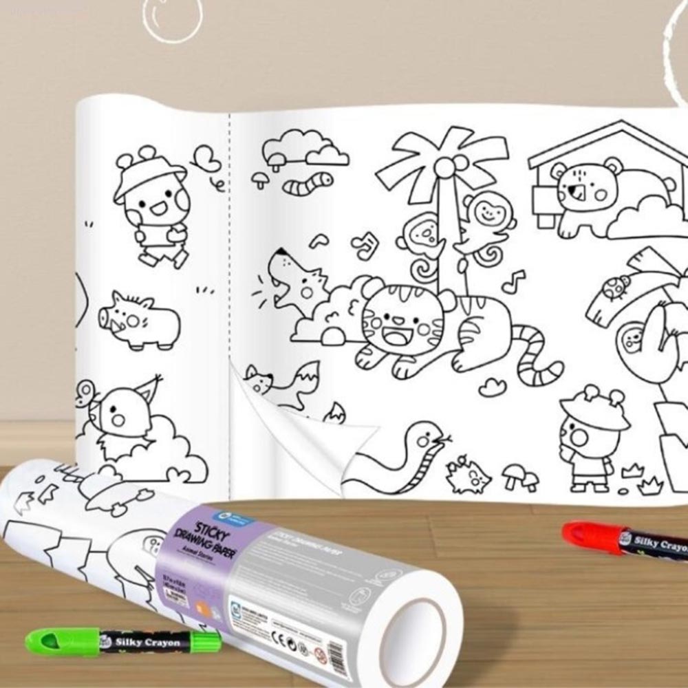 Jar Melo - Sticky Coloring Poster Cutte Animal Adventures