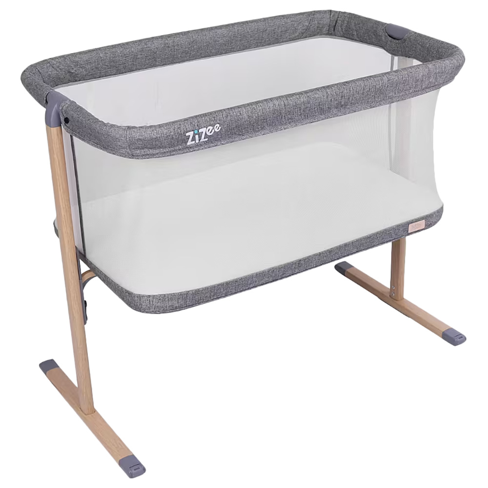 Tutti Bambini ZiZee Rocking Crib - Oak/Charcoal