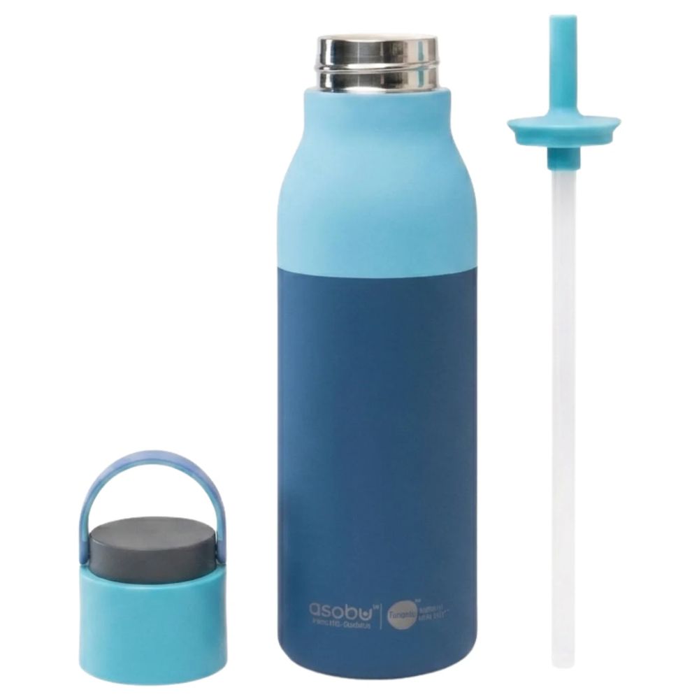 Asobu - Puramic Metro Pop-Up Stainles Steel Straw Bottle - 650 ml
