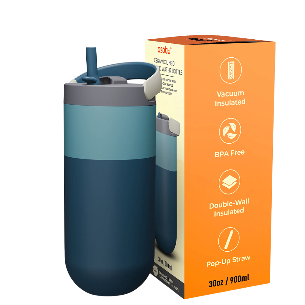 Asobu - Puramic Orbit Pop-Up Lid Stainless Steel Bottle - 900 ml