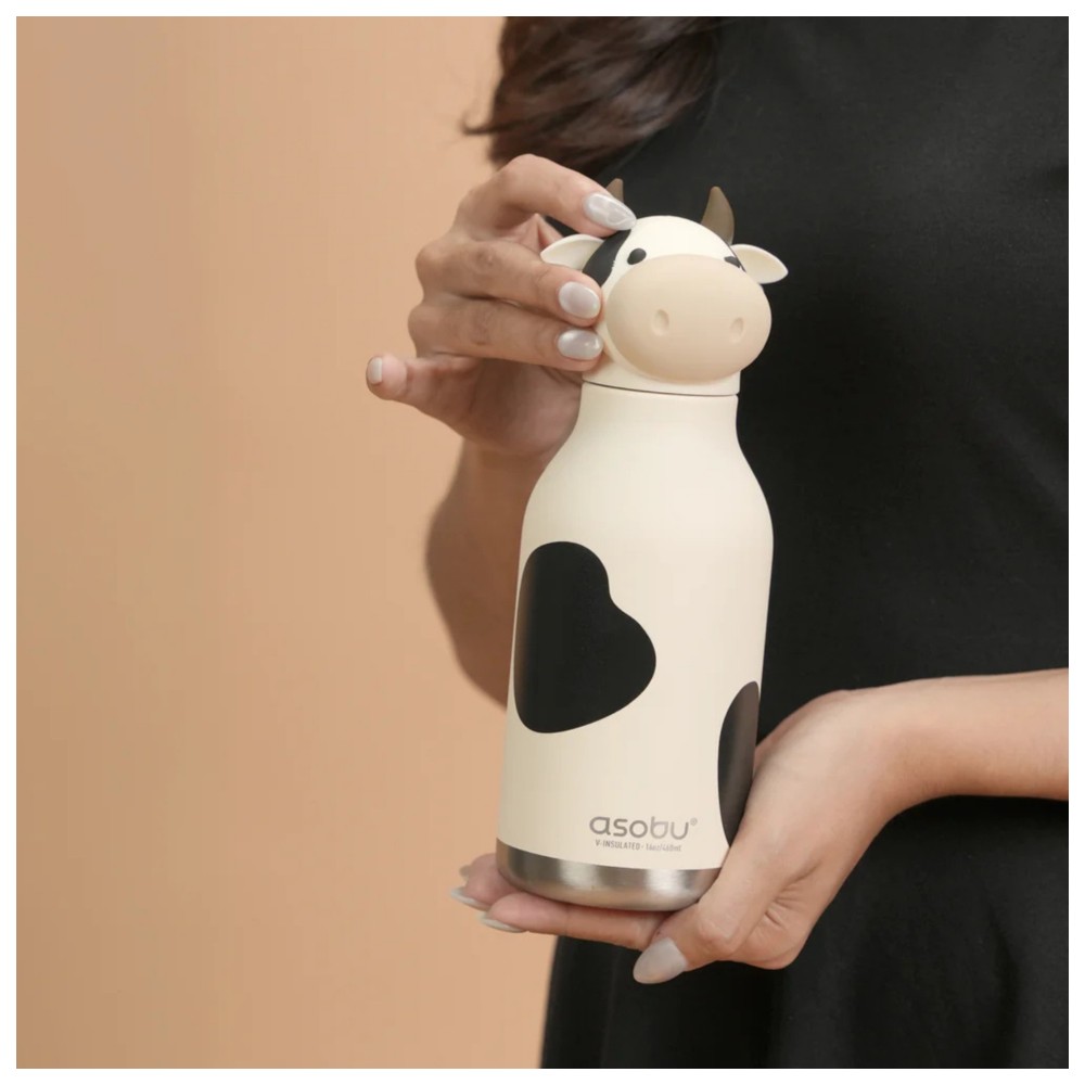 Asobu - Bestie Insulated Water Bottle - Cow - 460 ml