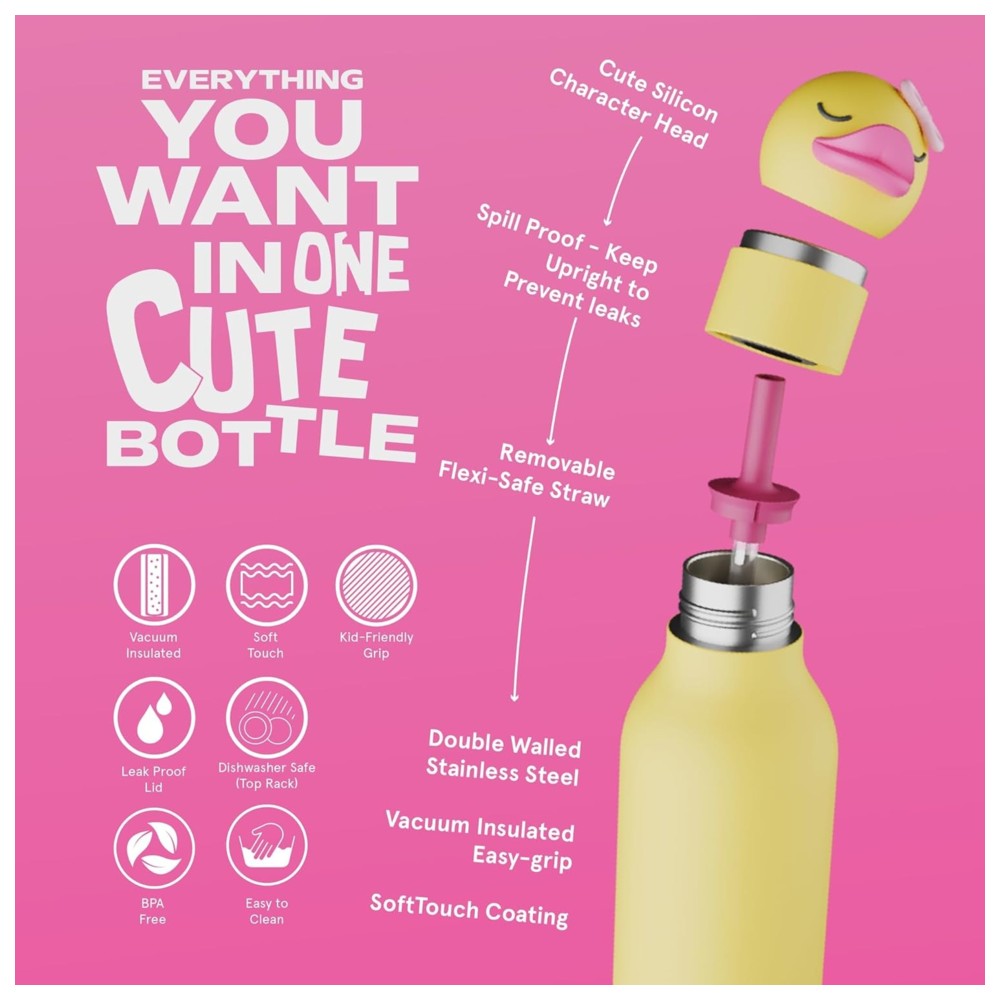 Asobu - Bestie Insulated Water Bottle - Ducky - 460 ml