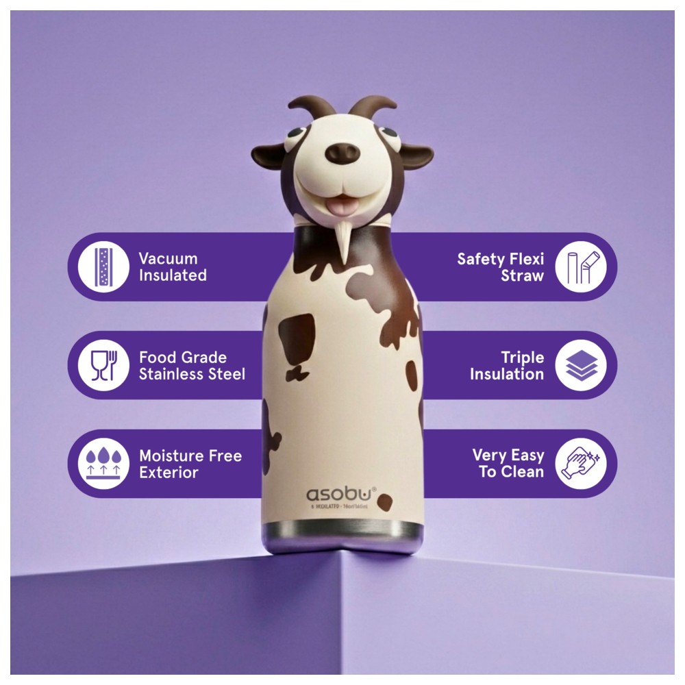 Asobu - Bestie Insulated Water Bottle - Goat - 460 ml