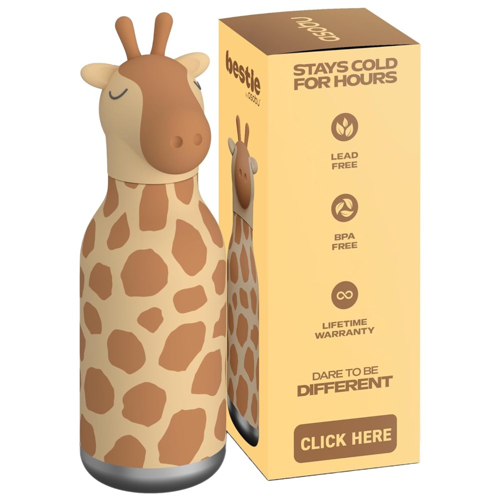 Asobu - Bestie Insulated Water Bottle - Giraffe - 460 ml