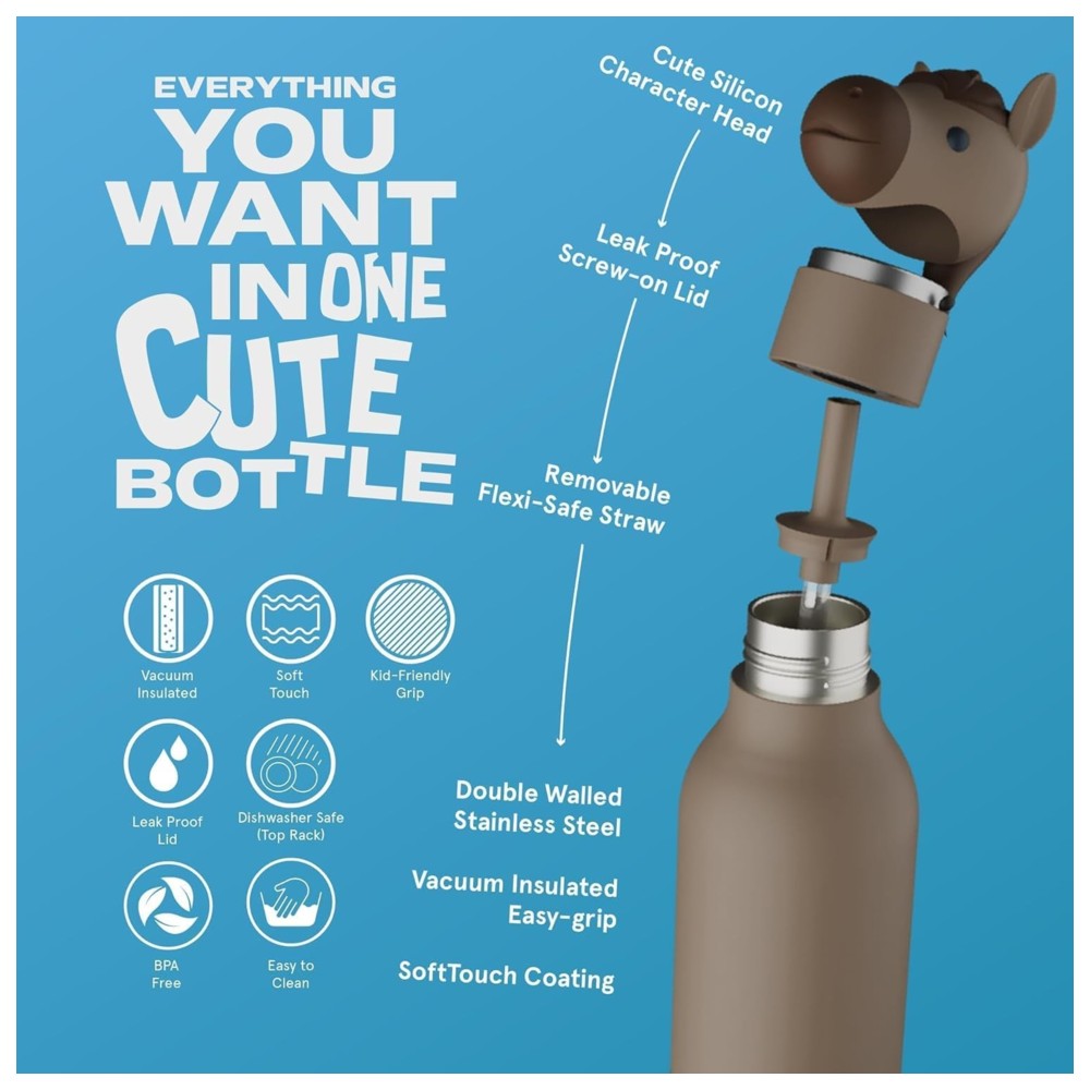 Asobu - Bestie Insulated Water Bottle - Horse - 460 ml
