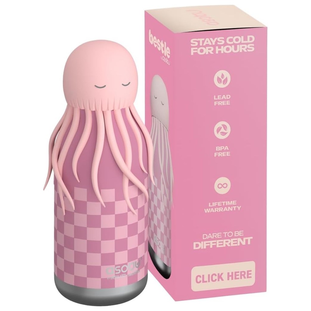 Asobu - Bestie Insulated Water Bottle - Jellyfish - 460 ml