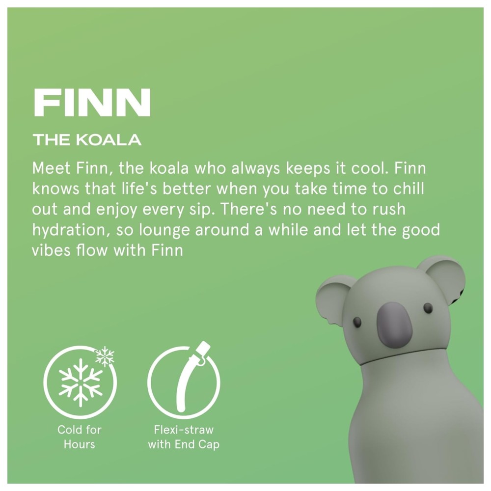 Asobu - Bestie Insulated Water Bottle - Koala - 460 ml