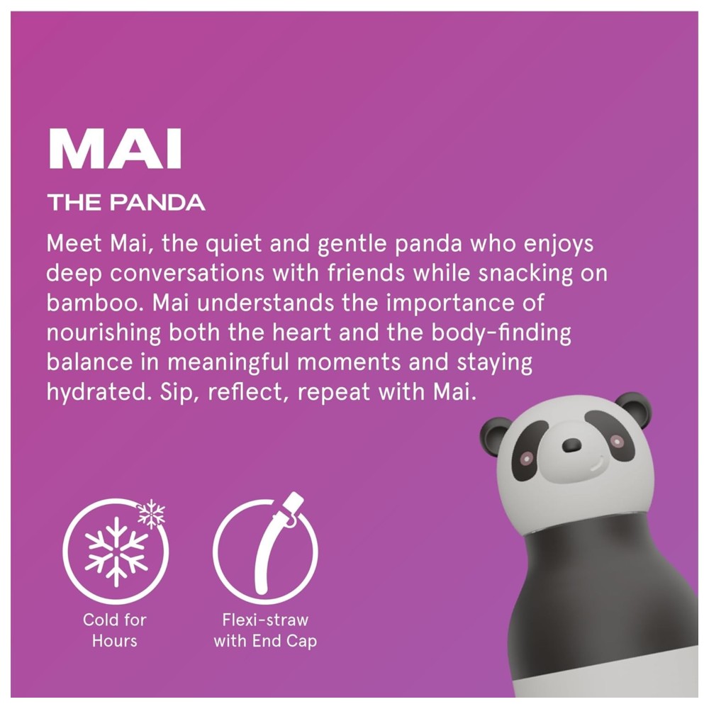 Asobu - Bestie Insulated Water Bottle - Panda - 460 ml