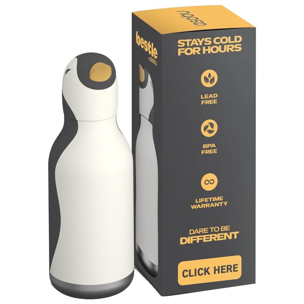Asobu - Bestie Insulated Water Bottle - Penguin - 460 ml