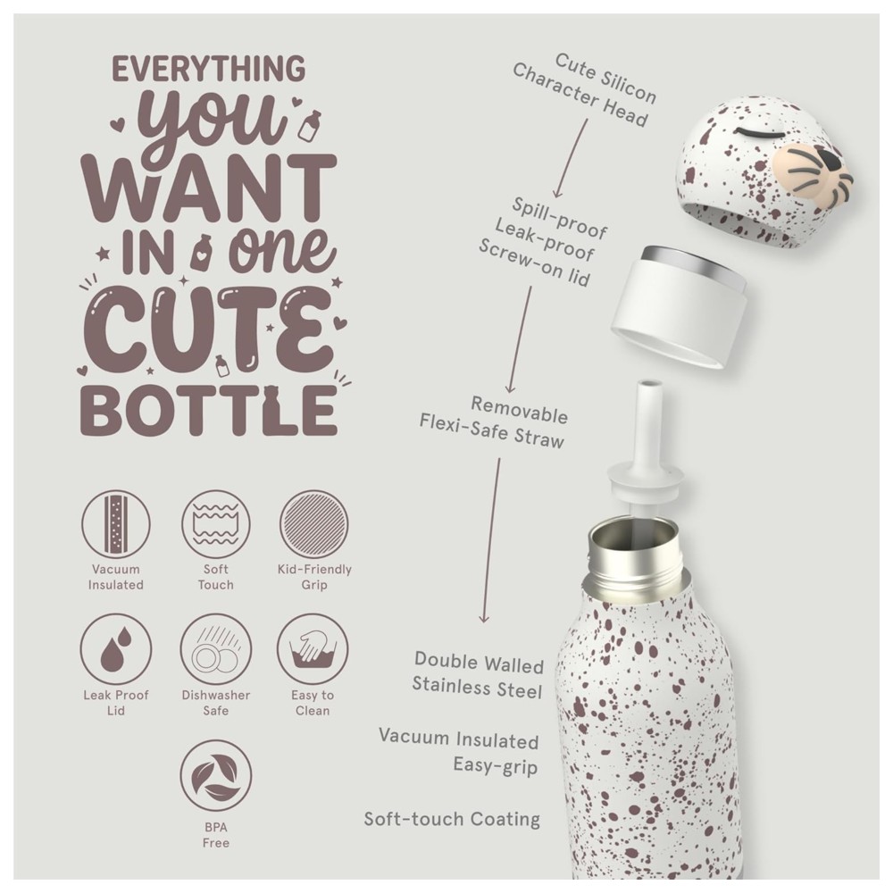 Asobu - Bestie Insulated Water Bottle - Seal - 460 ml