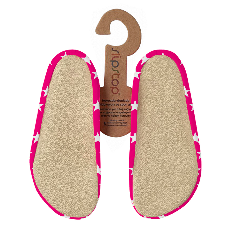 Slipstop Girl's Orion Junior Soft Swim Shoes - Pink/White