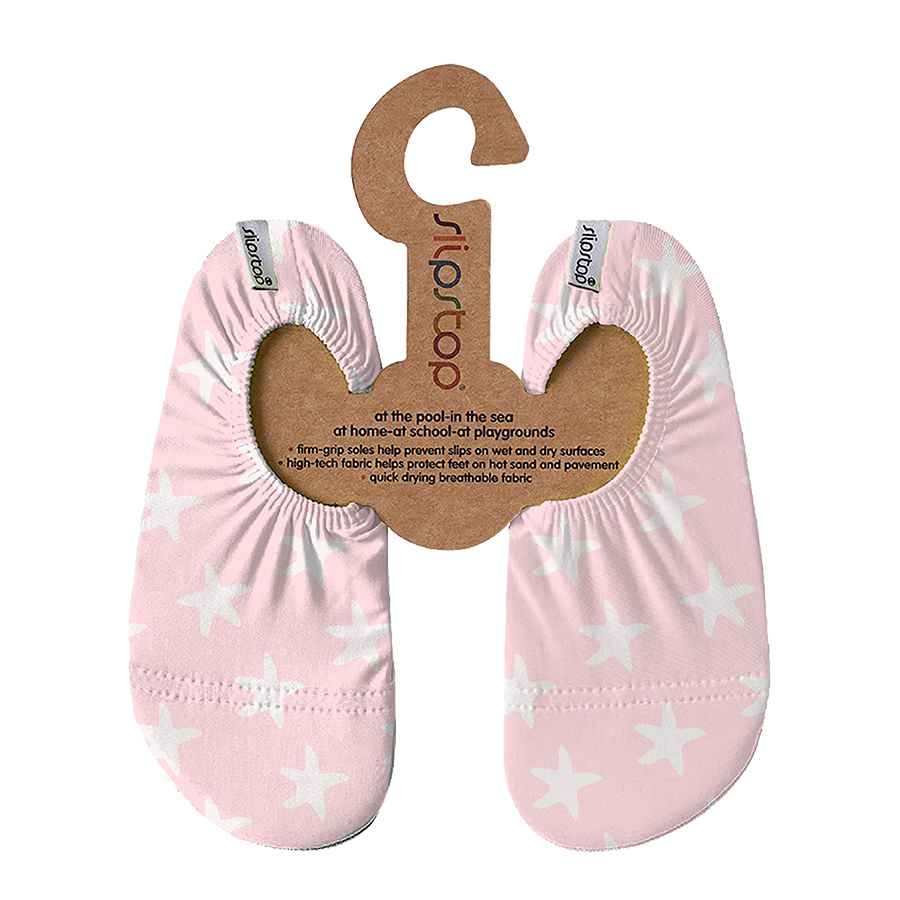Slipstop Girl's Smoothie Junior Soft Swim Shoes - Pink/White