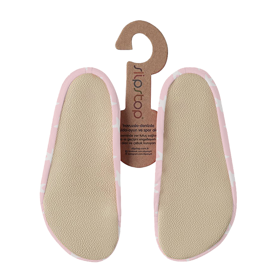Slipstop Girl's Smoothie Junior Soft Swim Shoes - Pink/White