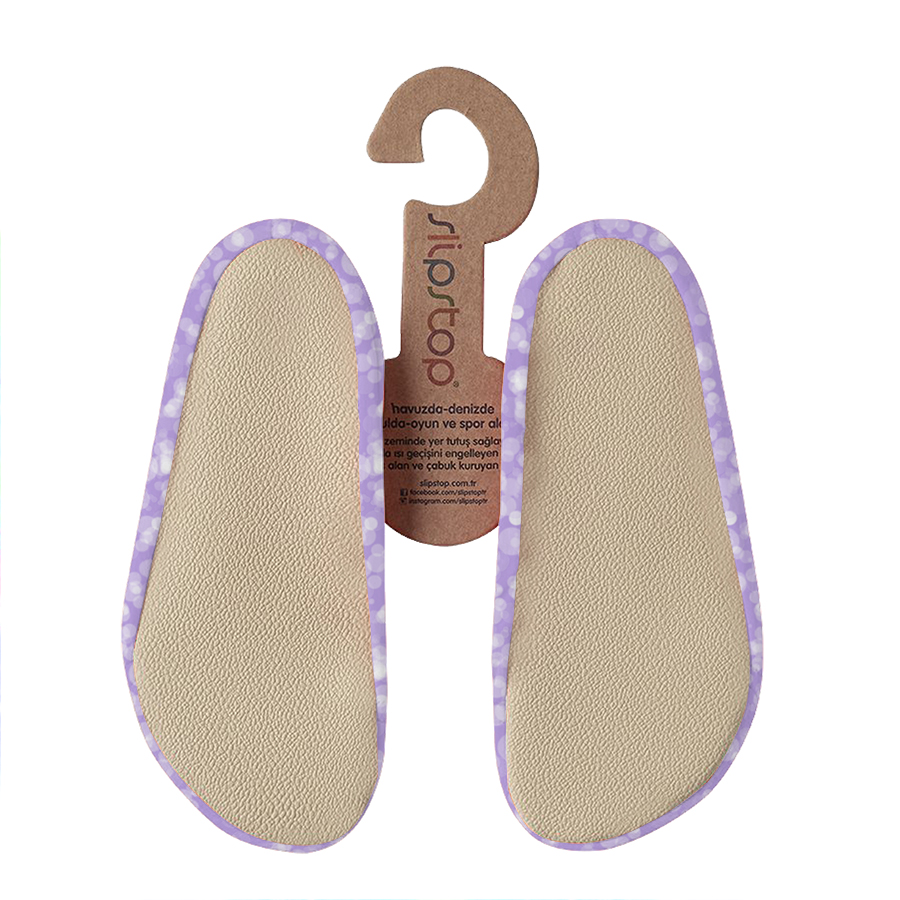 Slipstop Girl's Filly Soft Swim Shoes - Purple/White