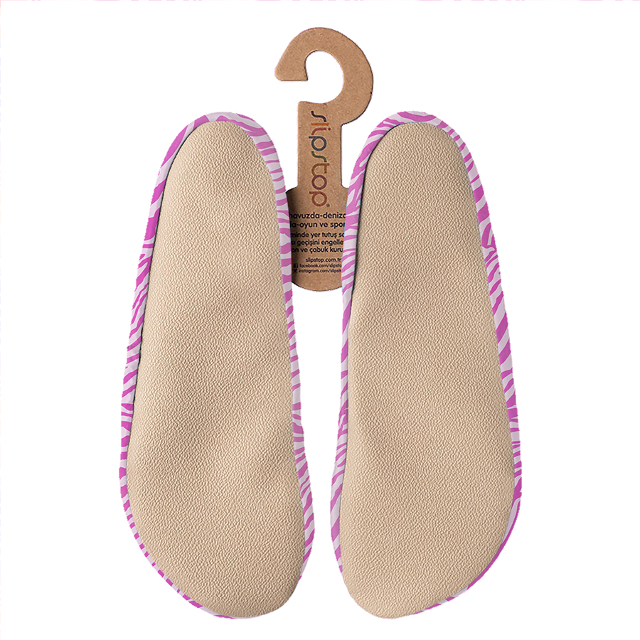 Slipstop - Women's Wavy Soft Swim Shoes - Pink/White