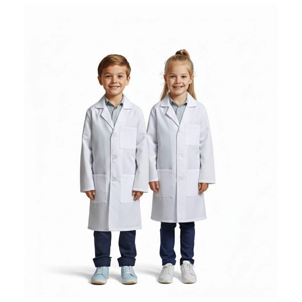 Veronica Kids Doctor Lab Coat - White