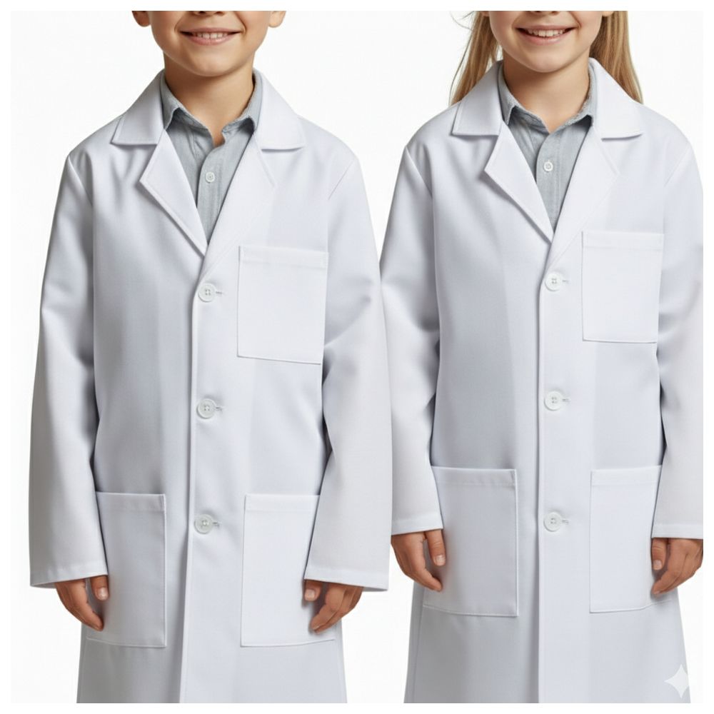Veronica Kids Doctor Lab Coat - White