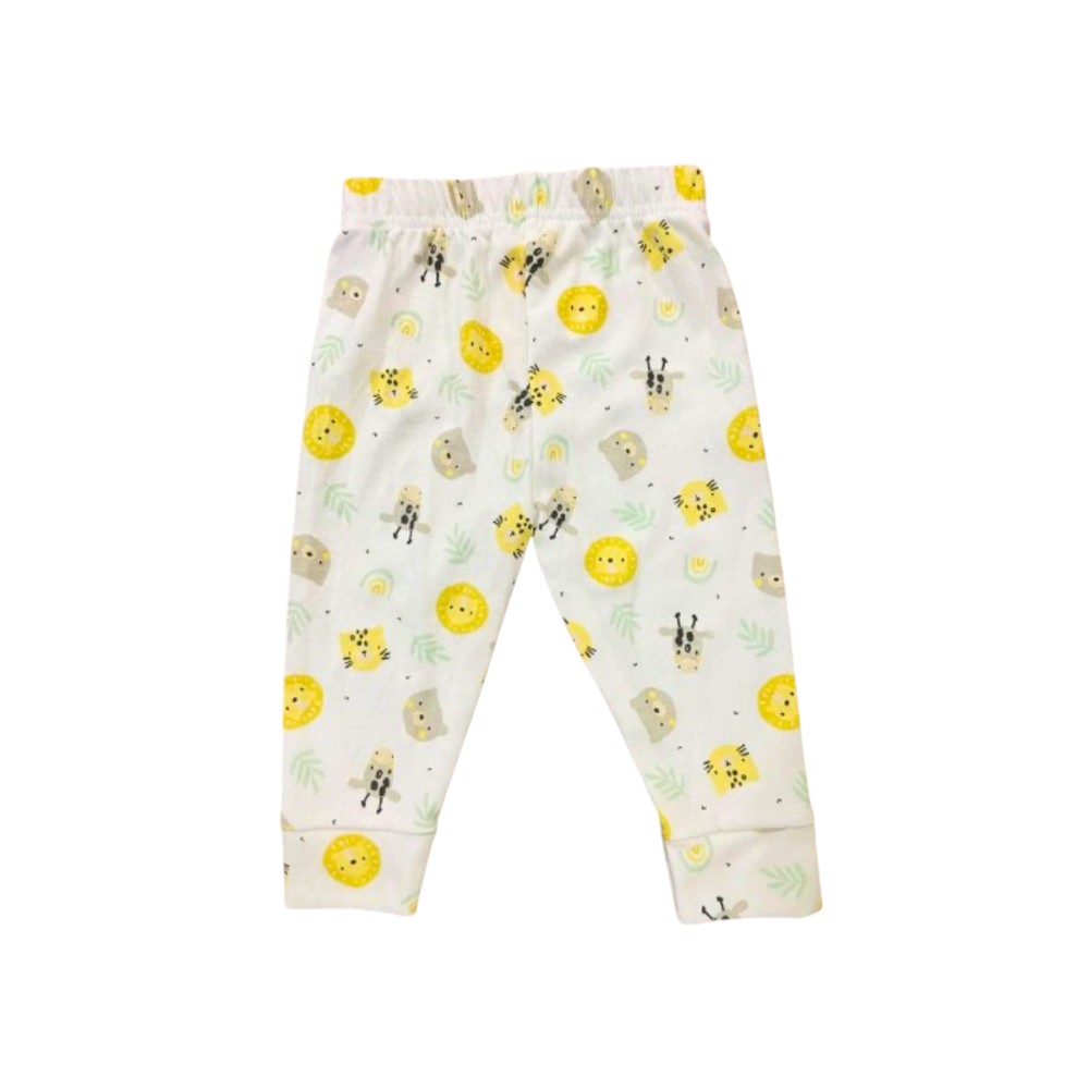 Veronica Pyjama Set Animal Print, White/Multi 2 Pcs