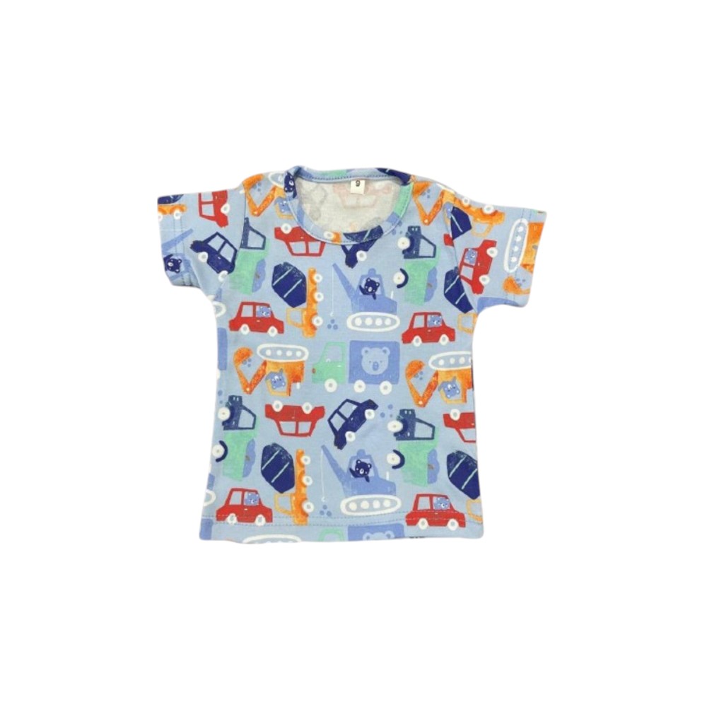 Veronica Car Print Pyjama Set - Blue/Multi - 2 Pcs