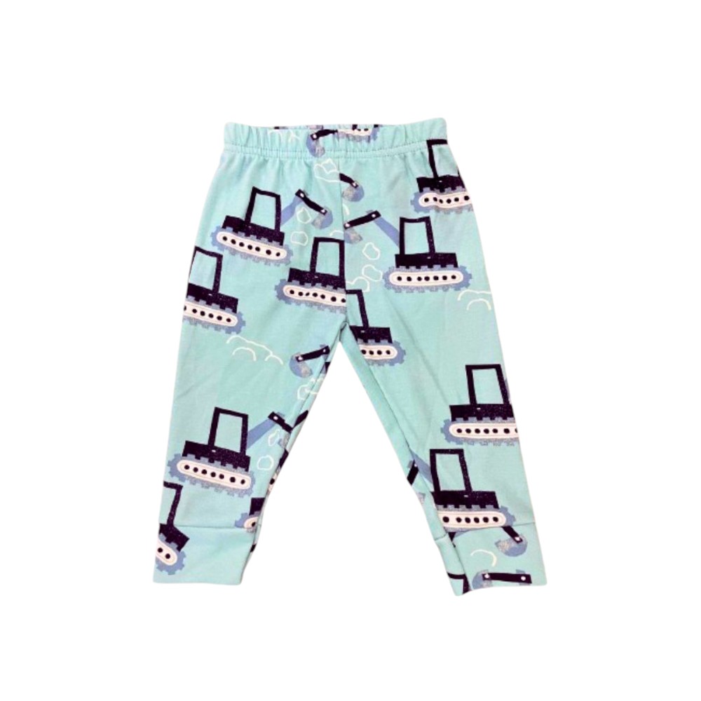 Veronica Pyjama Set Crane Print 2 Pcs - Light Blue