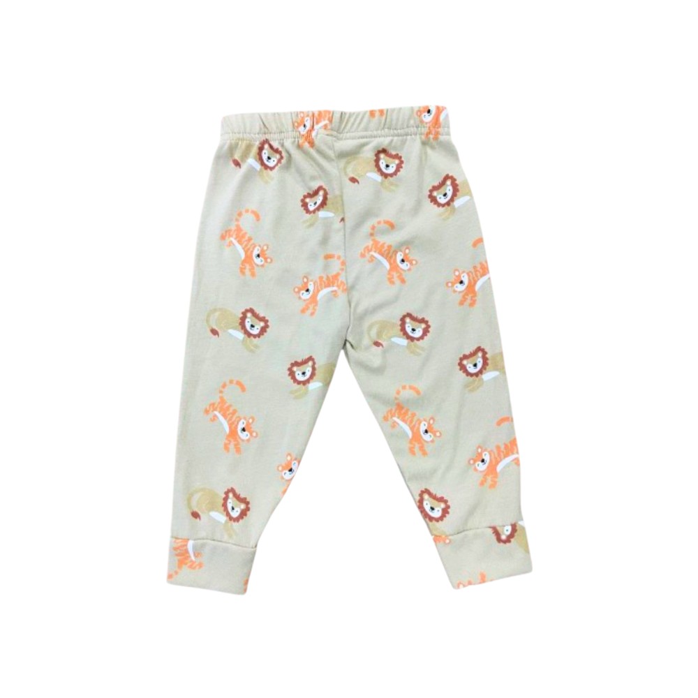 Veronica Pyjama Set Tiger Print 2 Pcs - Grey