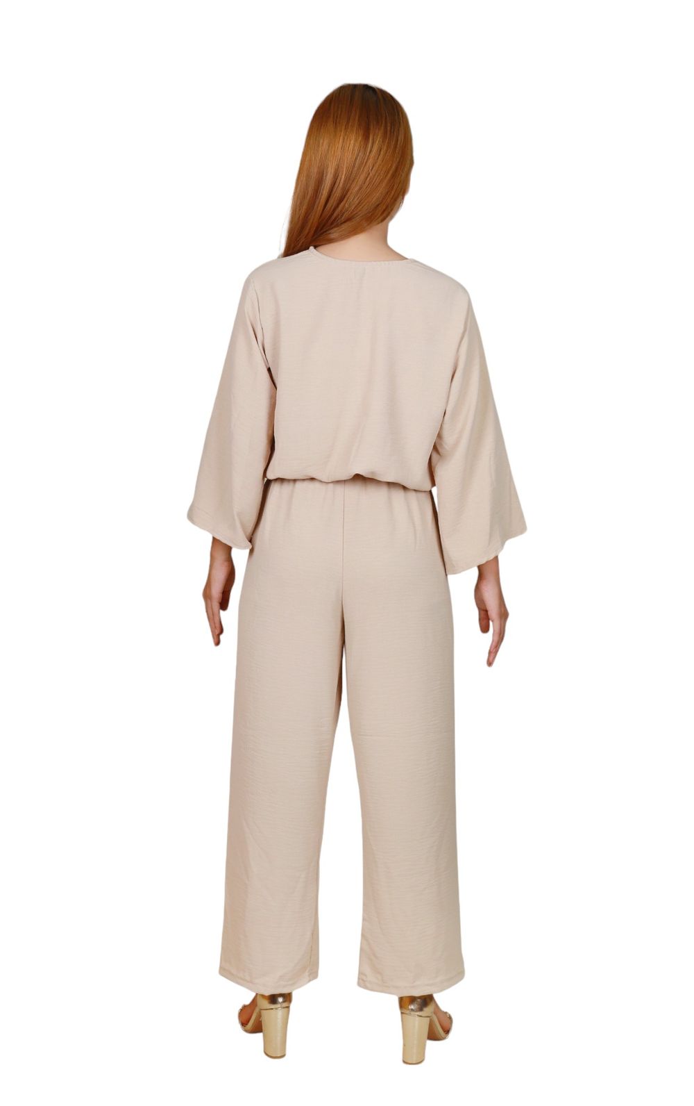 Veronica - Elegant & Relaxed Fit 2pc - Co-Ord Set - Beige
