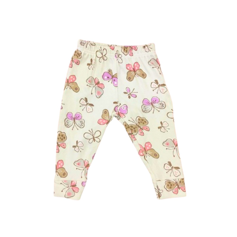 Veronica Pyjama Set Butterfly Print White/Multi 2 Pcs