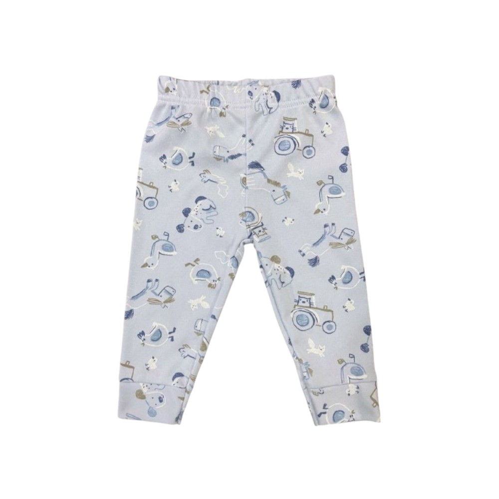 Veronica Pyjama Set Farm Theme 2 Pcs - Light Blue