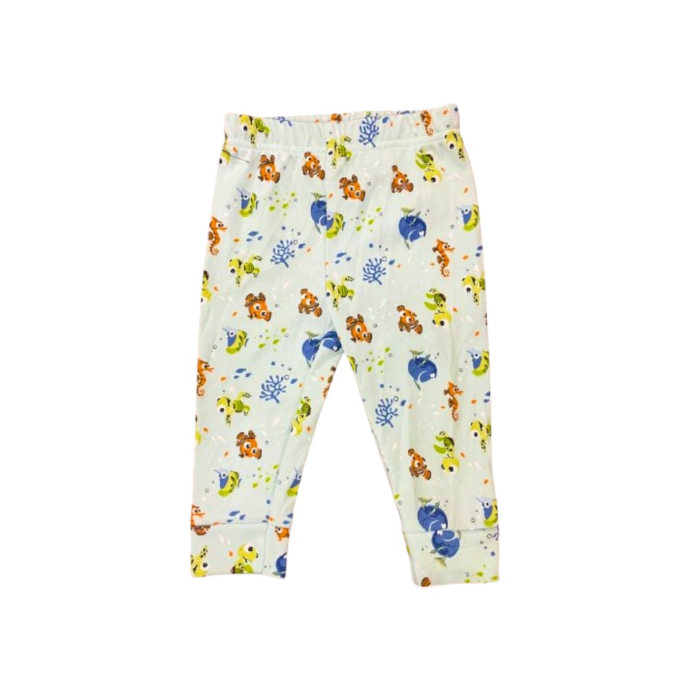 Veronica Underwater Animal Print Pyjama Set - White/Multi - 2 Pcs