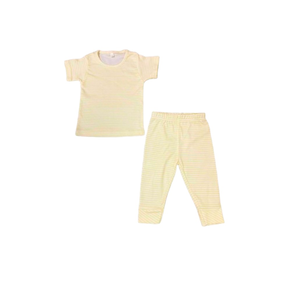 Veronica Pyjama Set Striped 2 Pcs - Yellow