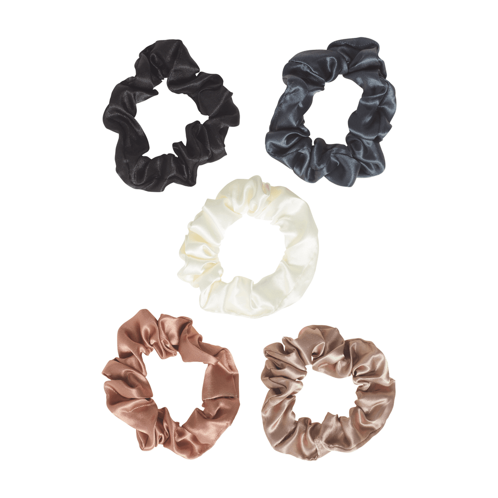 Goody - Ouchless Satin Scrunchies - Color May Vary - 5 Pcs
