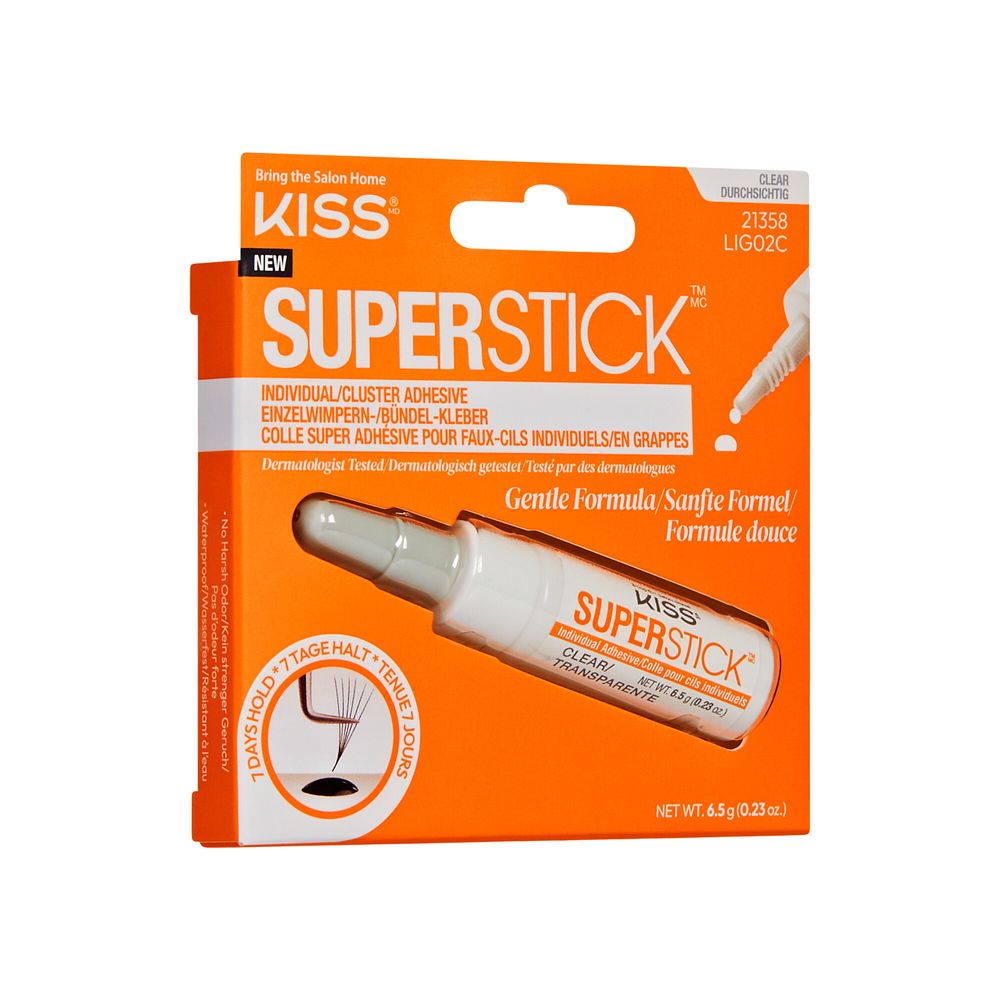 Kiss Superstick Individual & Cluster Lash Adhesive - Clear - 6.5 gm