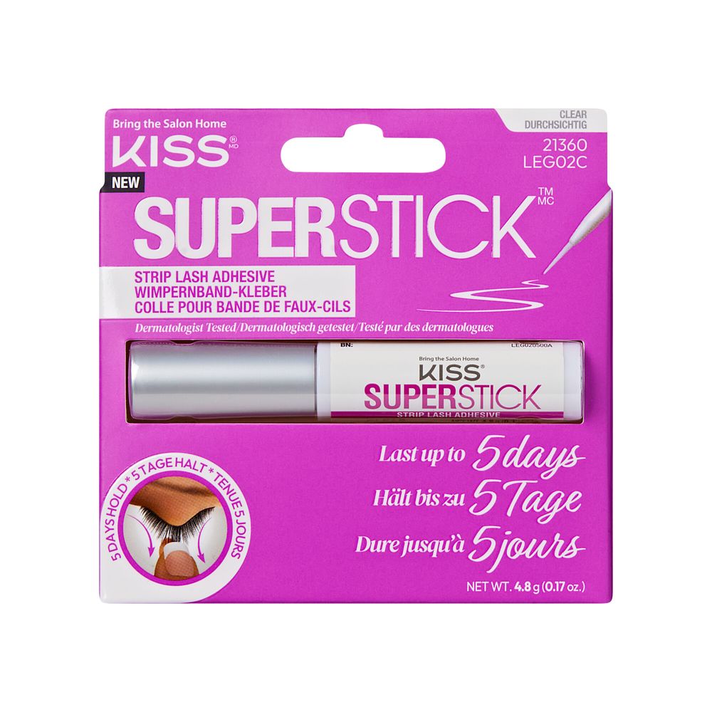 Kiss Superstick Strip Lash Adhesive - Clear - 4.8 gm