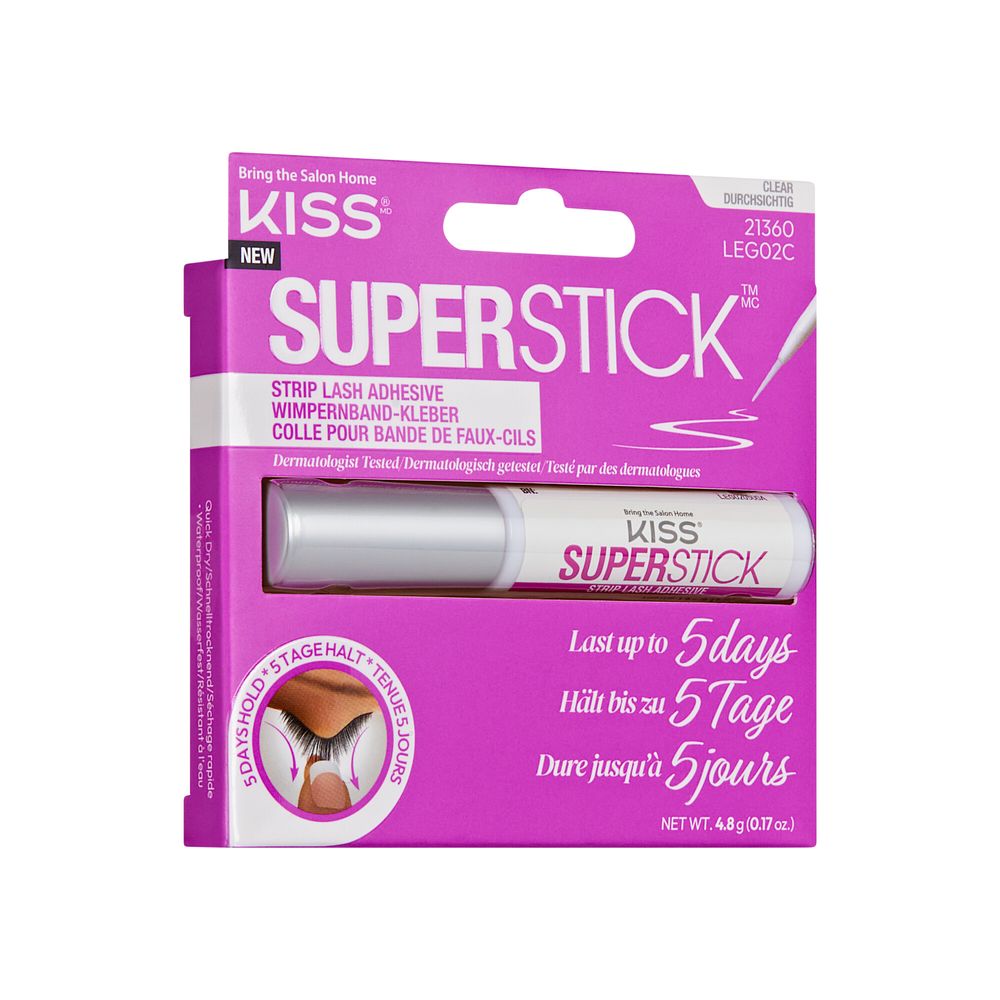 Kiss Superstick Strip Lash Adhesive - Clear - 4.8 gm