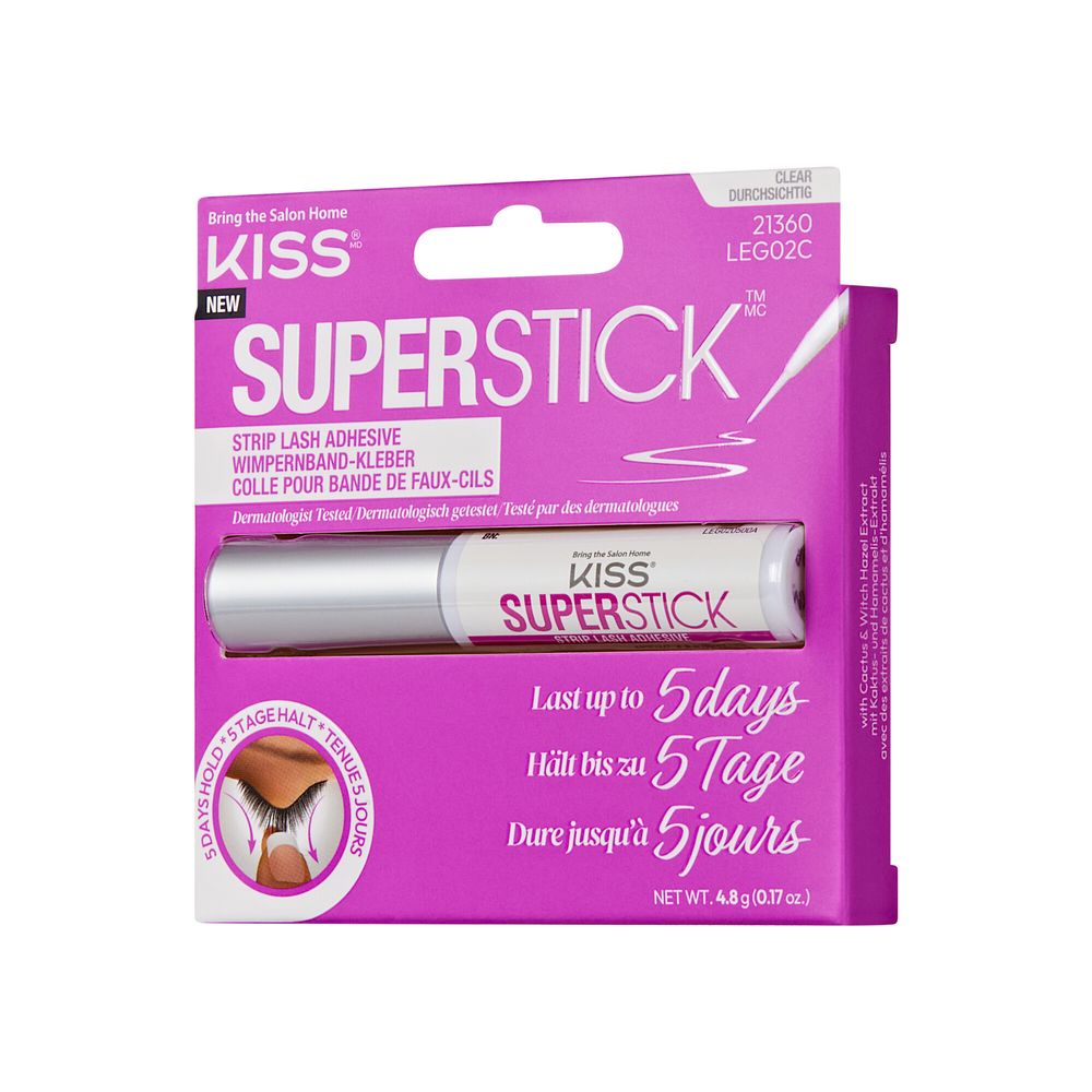 Kiss Superstick Strip Lash Adhesive - Clear - 4.8 gm
