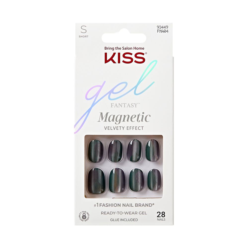 Kiss Gel Fantasy Magnetic Press-On Nails - Short - 28 Pcs