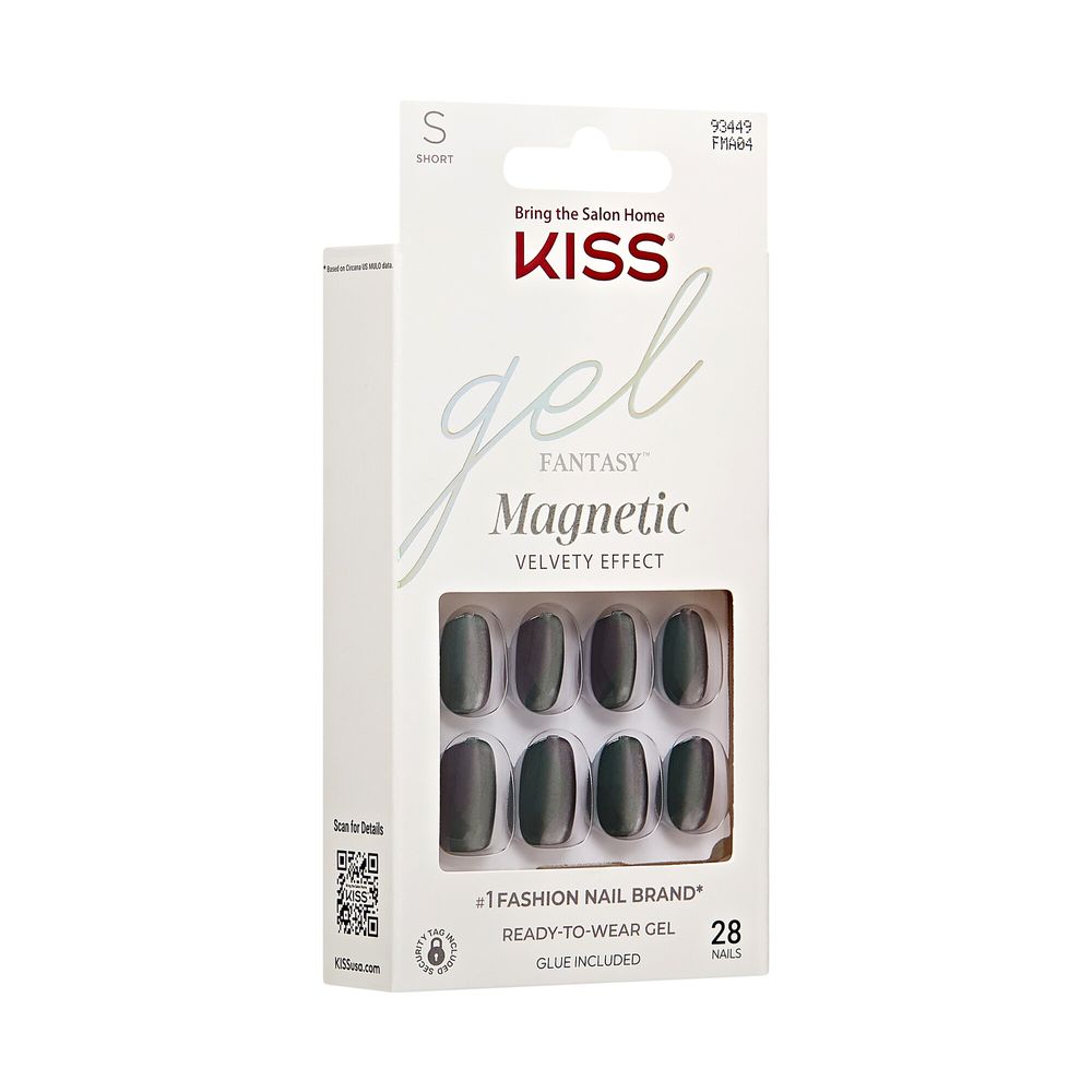 Kiss Gel Fantasy Magnetic Press-On Nails - Short - 28 Pcs