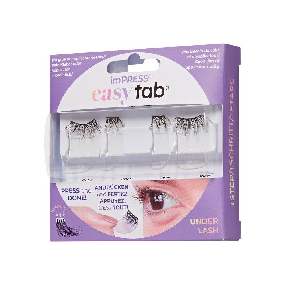 Kiss - Impress Easy Tab No Glue Falsies Eye Lashes - Classy Natural