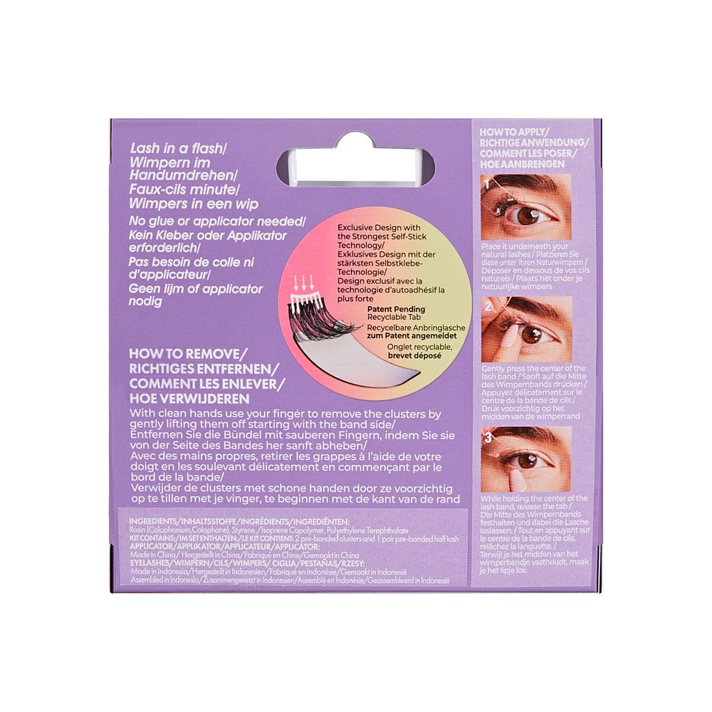 Kiss - Impress Easy Tab No Glue Falsies Eye Lashes - Classy Natural