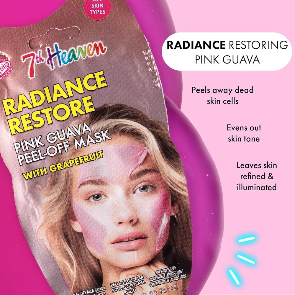 7th Heaven - Radiance Restore Pink Guava Peel-off Mask - 10ml