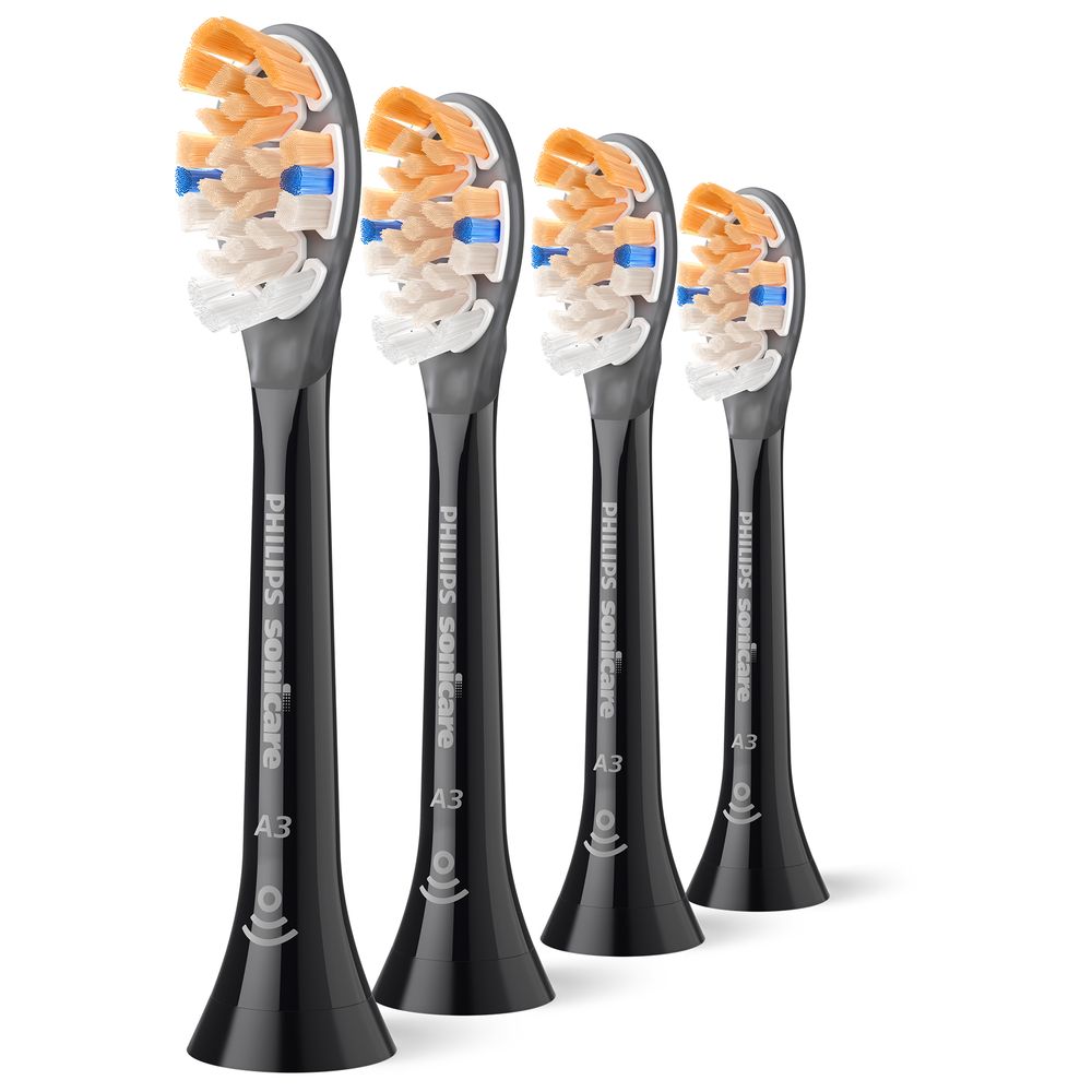 Philips Sonicare - A3 Premium All-in-One Replacement Toothbrush Heads - Soft - Pack of 4