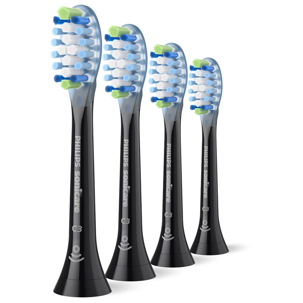 Philips Sonicare - C3 Premium Replacement Toothbrush Heads - Medium Soft - Pack of 4