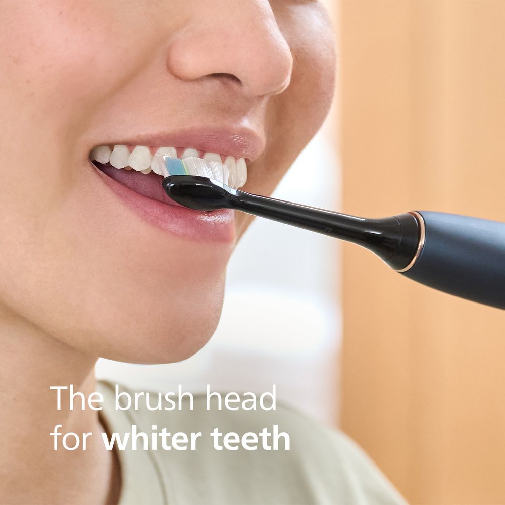 Philips Sonicare - W2 Optimal White Replacement Brush Heads - Black - 2 Pcs